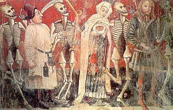 Representación pictórica de la muerte en la Edad Media.